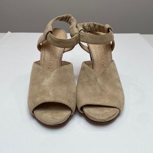 See by Chloe Beige Suede High Heels